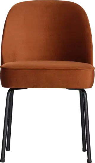 BePureHome Vogue zamatová jedálenská stolička - Oranžová